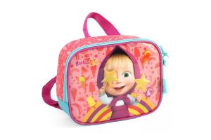 Lancheira Escolar Infantil Masha e O Urso Salmão -  Luxcel